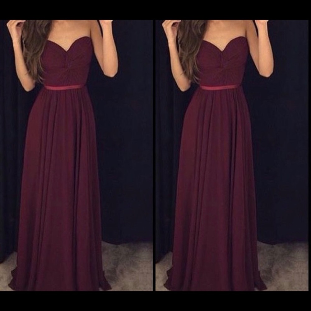Formal burgundy dress